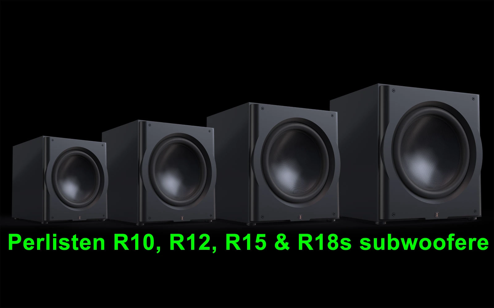 Nyhed Perlisten Audio R10s, R12s, R15s og R18s subwoofere
